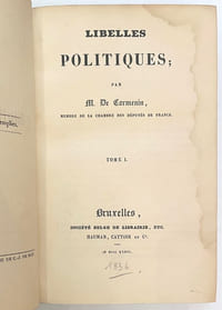 Libelles politiques.