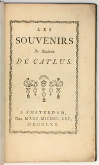 Les Souvenirs de Madame de Caylus.