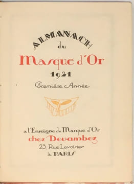ALMANACH DU MASQUE D'OR.. undefined