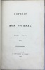 Extrait de mon journal du mois de mars 1815. . LOUIS-PHILIPPE D'ORL&Eacute;ANS. 