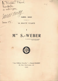 La Beauté Vivante. Mme S.-Weber.