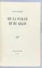 De la paille et du grain.. PAULHAN Jean.
