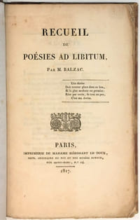 Recueil de poésies ad libitum.