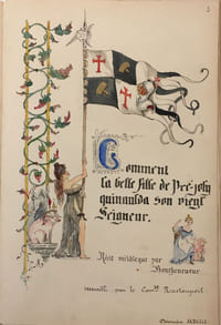 RECIT DU TROUBADOUR BOUCHENCUEUR. Comment la belle fille de Pré-Joly quinaulda son vieul Seigneur. Récit véridique par Bouchencueur, recueilli par le Comdt Rastonpoil.