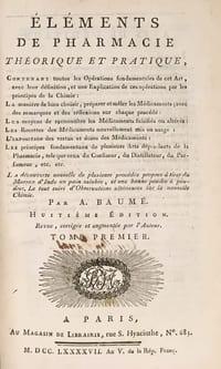 Éléments de pharmacie théorique et pratique, contenant toutes les opérations fondamentales de cet art, avec leur définition, et une explication de ces opérations, par les principes de la chimie...