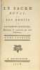 Le Sacre royal, ou les Droits de la Nation Françoise, reconnus & confirmés par cette cérémonie.. [MORIZOT Martin]. 