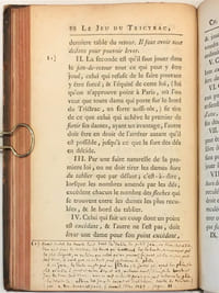 Le Jeu du trictrac, ou les Principes de ce jeu éclaircis par des exemples en faveur des commenc ans ; avec l'explication des termes par ordre alphabétique...