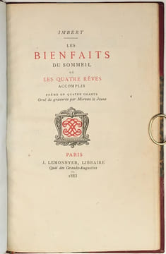 Les Bienfaits du sommeil, ou les Quatre rêves accomplis.. IMBERT Barthélemy.