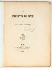 Les Prophètes du passé.