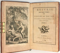 Recueil des oeuvres de Madame du Bocage.