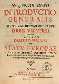 Introductio generalis in notitiam rerumpublicarum orbis universi.