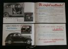 Catalogue publicitaire RENAULT JUVAQUATRE 6CV - 4 PLACES - 1939 .. Société Anonyme des Usines RENAULT à BILLANCOURT ( Seine ) 