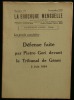 LES PROCES ANARCHISTES : DEFENSE FAITE PAR PIETRO GORI DEVANT LE TRIBUNAL DE GÊNES, 2 JUIN 1894 . . GORI Pietro / VERGINE S. ( introduction et ...