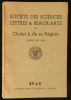 SOCIETE DES SCIENCES, LETTRES ET BEAUX-ARTS DE CHOLET ET DE SA REGION  1953.. BODET Henry / LAGNIAU Jean / MIAO-TSE-RAO / CHAMARD Elie / ARNAULT ...