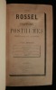 PAPIERS POSTHUMES.. ROSSEL Louis-Nathaniel / AMIGUES Jules ( recueillis et annotés par ) 