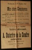 MES CHERS CONCITOYENS...VOTRE DEVOUE, A. DUTERTRE DE LA COUDRE, Député, 11 OCTOBRE 1937 .. DUTERTRE DE LA COUDRE ( Maire de Machecoul ) 