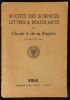 SOCIETE DES SCIENCES , LETTRES ET BEAUX-ARTS DE CHOLET ET DE SA REGION 1951 .. GRELLIER G. / COUBARD Charles Dr / BOUYX P. / BOUCHEREAU A. / TAVERSON ...