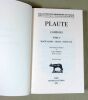 Comédies. Tome V,  Mostellaria, Persa, Poenulus.. PLAUTE