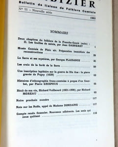 Barbizier n° 11. Bulletin de liaison du folklore Comtois.