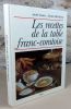 Les recettes de la table franc-comtoise.. JEUNET André, HELL-GIROD Ginette