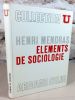 Eléments de sociologie.. MENDRAS Henri