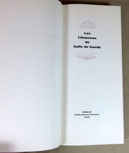 Les chansons de salle de garde.