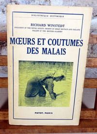 Moeurs et coutumes des malais.