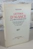 Lettres d'Alsace à sa nièce madame Denis publiée d'après les manuscrits originaux avec des introductions et des notes par G. Jean-Aubry.. VOLTAIRE