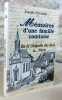 Mémoires d'une famille comtoise. De la Chapelle des Buis à... Paris.. PINARD Joseph