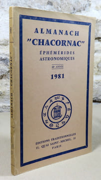 Almanach Chacornac éphémerides astronomiques 1981.. Almanach Chacornac