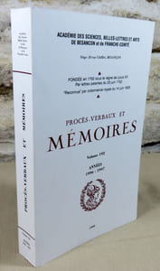 Académie des sciences, belles-lettres et arts de Besançon. Procès-verbaux et mémoires années 1996-1997.