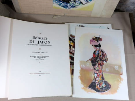 Images du Japon, 36 peintures d'Albert Brenet. Au soleil-levant, notes de Jean de la Varende sur Albert Brenet et sur le nippon.. BRENET Albert, Jean ...