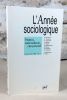 L'année sociologique. Nation, nationalisme, citoyenneté.. collectif