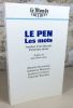 Le Pen, les mots. Analyse d'un discours d'extrème-droite.. SOUCHARD, WAHNICH, CUMINAL, WATHIER, (Le Pen)