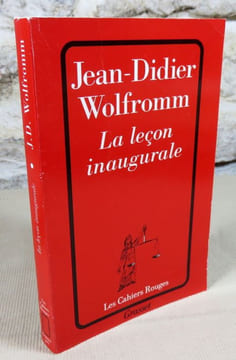 La leçon inaugurale.. WOLFROMM Jean-Didier