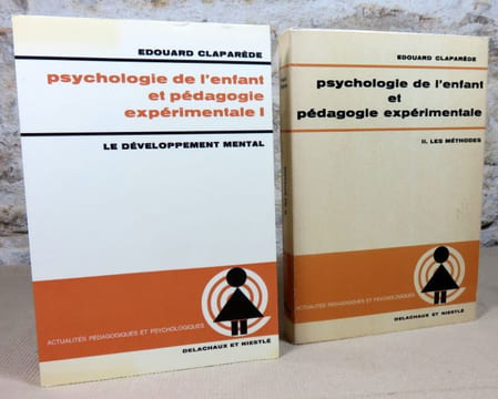 Psychologie de l'enfant et pédagogie expérimentale. Tome I : Le développement mental. Tome II : Les méthodes.. CLAPAREDE Edouard