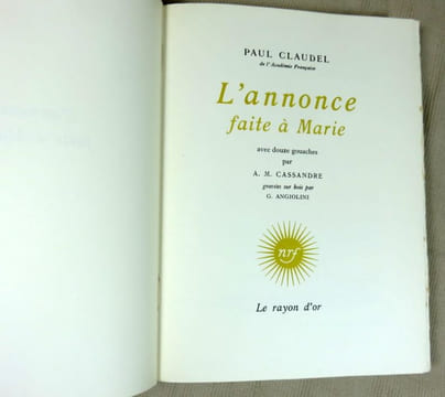 L'annonce faite à Marie.. CLAUDEL Paul