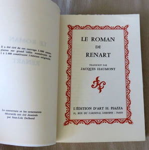 Le roman de renart.