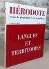 Hérodote revue de géographie et de géopolitique n° 105 : Langues et territoires.. Collectif, (Hérodote)