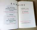 Th&eacute;atre : Les troyennes, Iphig&eacute;nie en Tauride, Electre, H&eacute;l&egrave;ne, Le cyclope, Les ph&eacute;niciennes, Oreste, Iphig&eacute;nie &agrave; Aulis, Les bacchantes.. EURIPIDE