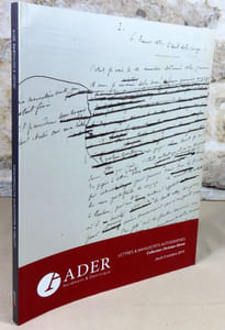 Lettres et manuscrits autographes. Collection Christian Genet.