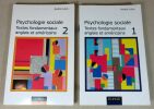 Psychologie sociale. Textes fondamentaux anglais et américains tomes 1 et 2.. LEVY André, (présenté par)