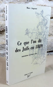 Ce que l'on dit des juifs en 1889.