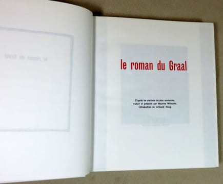 Le roman du graal.. Graal