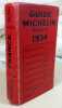 Guide Michelin France 1934.. MICHELIN