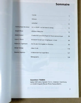 Numéro 61, été 2007.. Chronométrophilia.