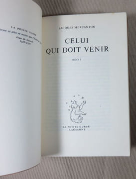 Celui qui doit venir.. MERCANTON Jacques