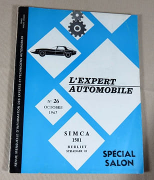 L'expert automobile n° 26 : Simca 1501.... L'expert automobile.