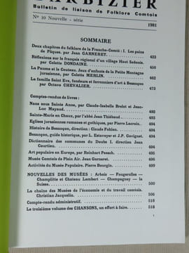 Barbizier n° 10. Bulletin de liaison du folklore Comtois.. Collectif, (BARBIZIER)