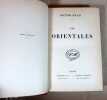 Les orientales.. HUGO Victor